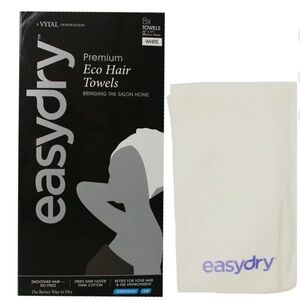 Easydry Premium Eco Hair Towels - White